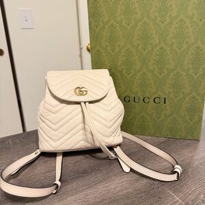 Gucci Marmont Mini Drawstring Backpack